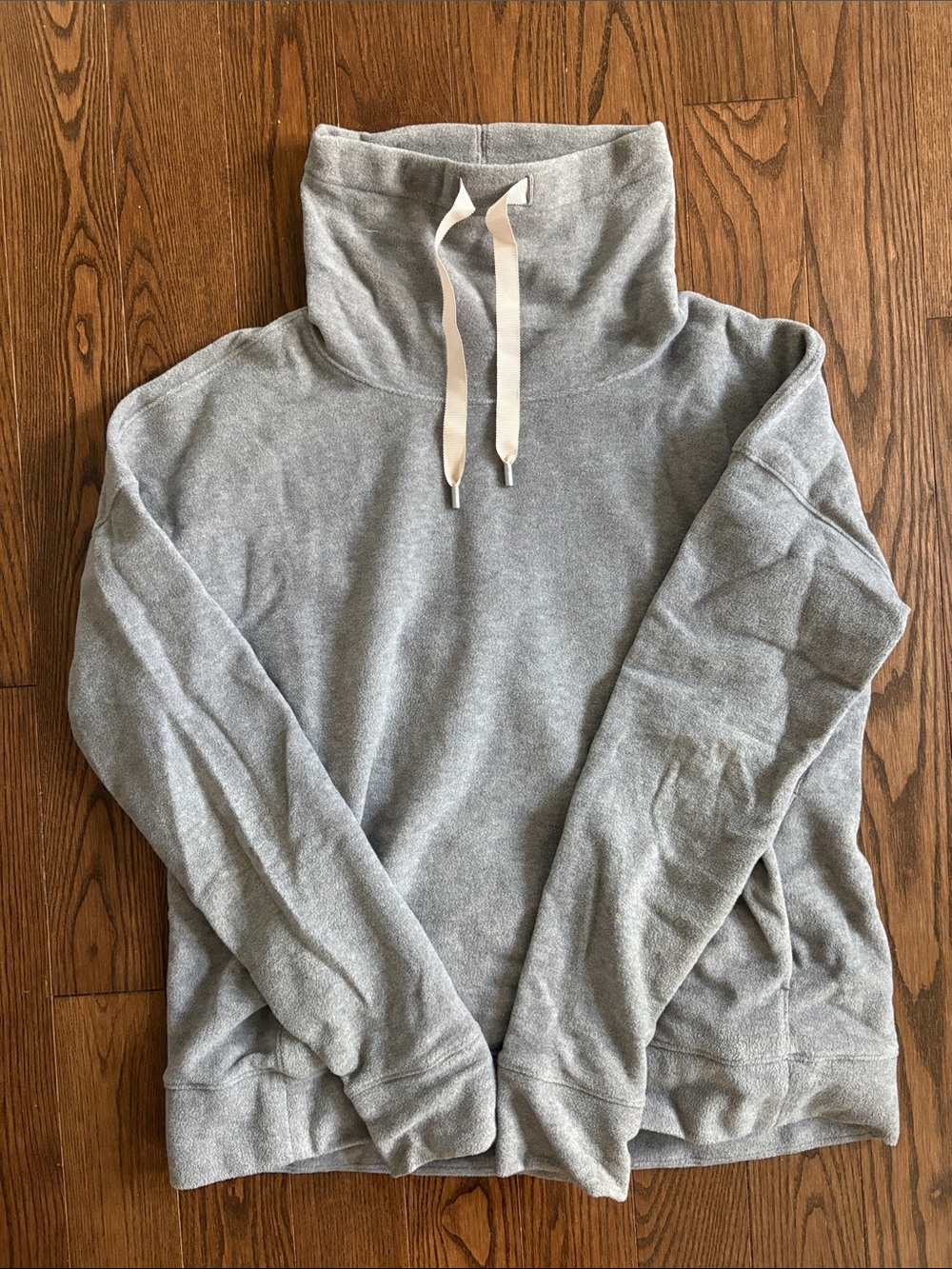 lululemon athletica Light Gray Funnel Neck Pullover
